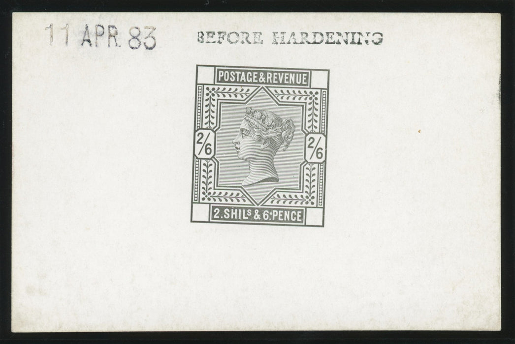 Great Britain 1883 2s6d die proof, SG175var