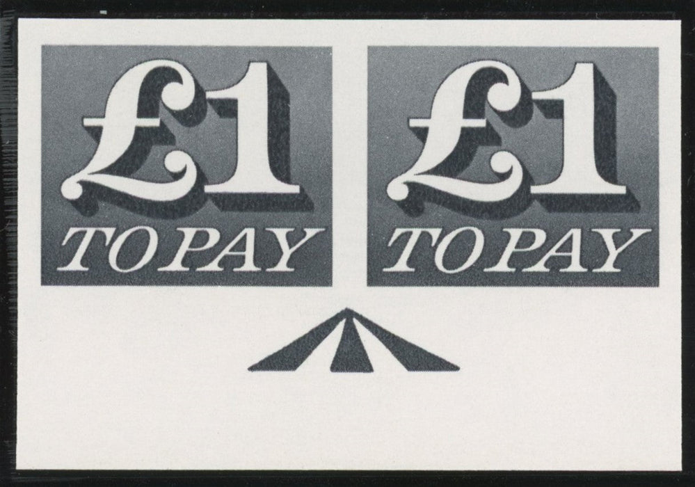 Great Britain 1970 £1 "Postage Dues" (Decimal currency) imprimaturs, SGD88var