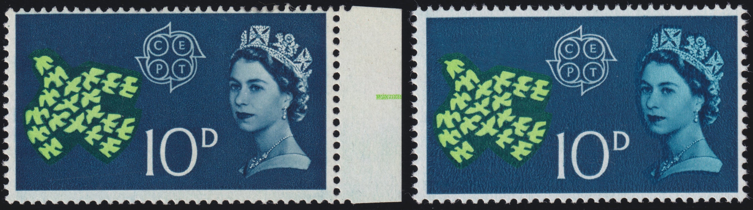 Great Britain 1961 10d European Postal & Telecommunications Conference error, SG628b