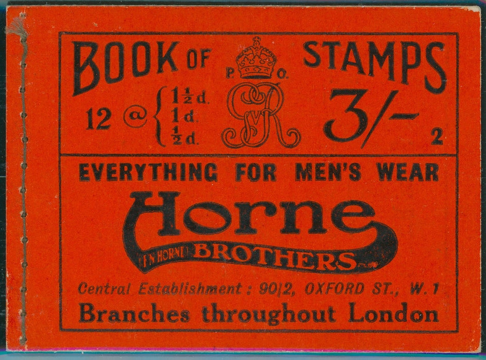 Great Britain 1918 3s Booklet (Edition No2), SG BB18