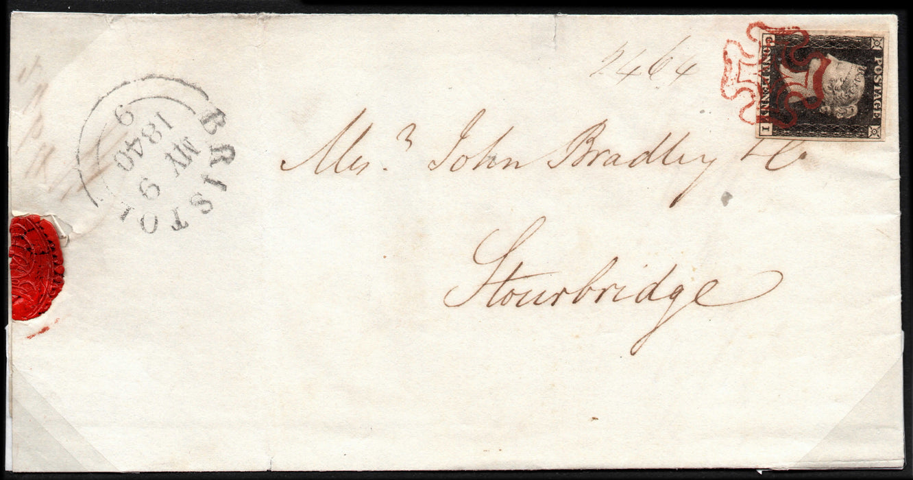 Great Britain 1840 1d black, plate 1a, SG2