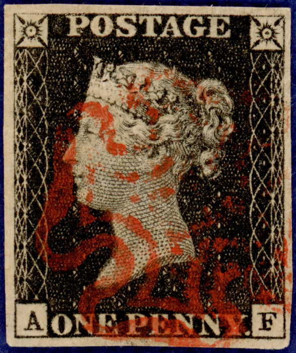 Great Britain 1840 1d black Plate 1a, SG2