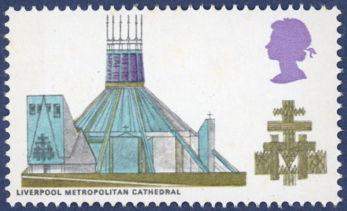 Great Britain 1969 British Cathedrals error, SG801a