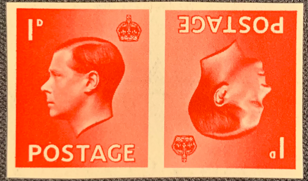 Great Britain 1936 1d Scarlet imprimatur, SG458var