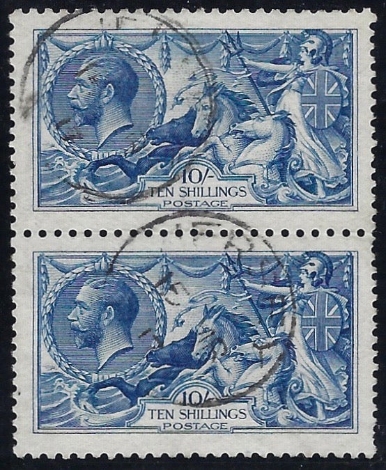 Great Britain 1915 10's Bright 'Cambridge' blue, SG411
