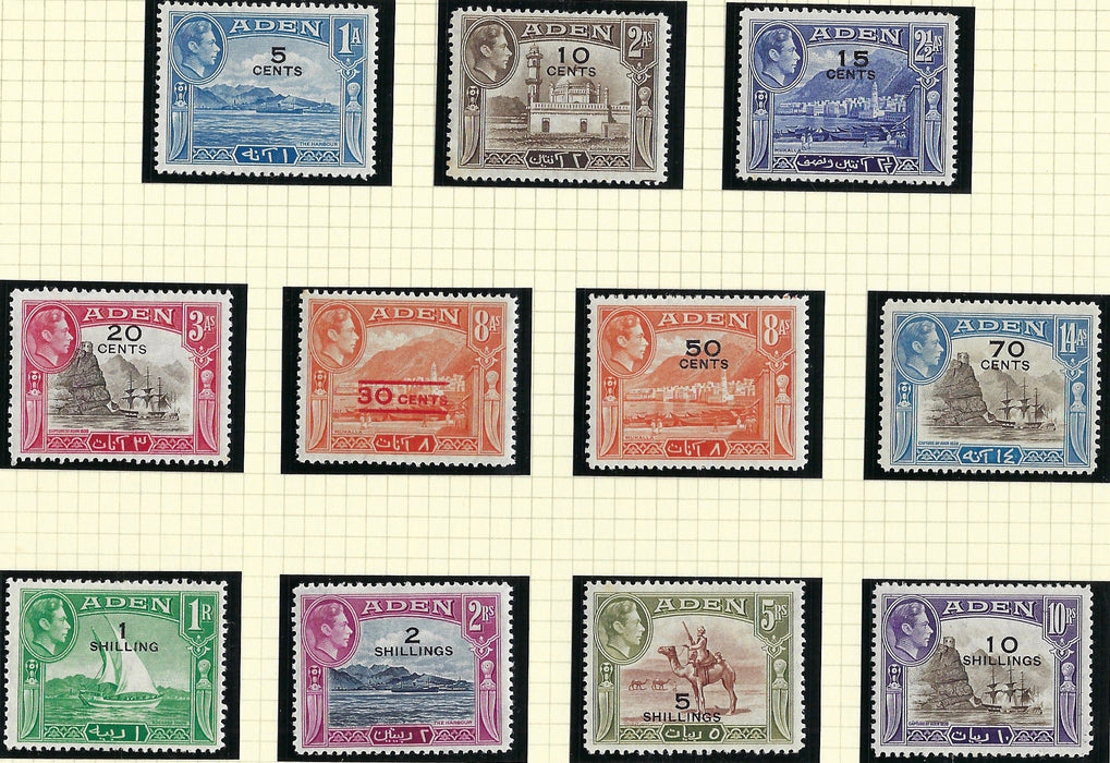 Aden King George VI 1951 SG36/46
