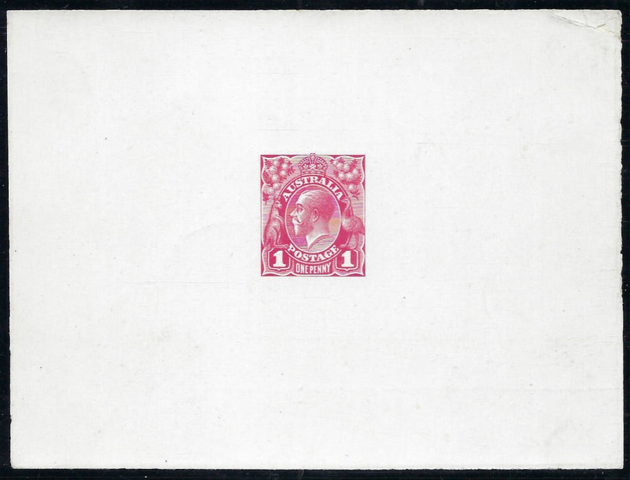Australia 1914 (March) Perkins Bacon 1d die proof, SG21