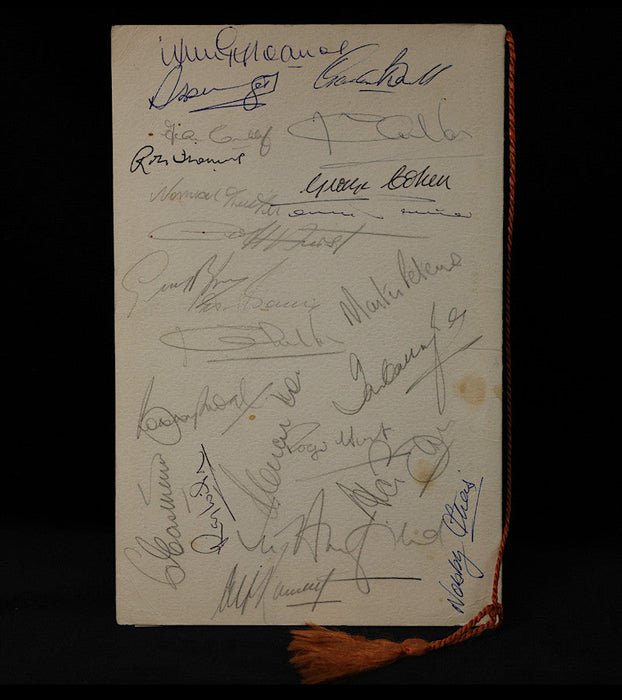 England 1966 World Cup complete squad signed menu