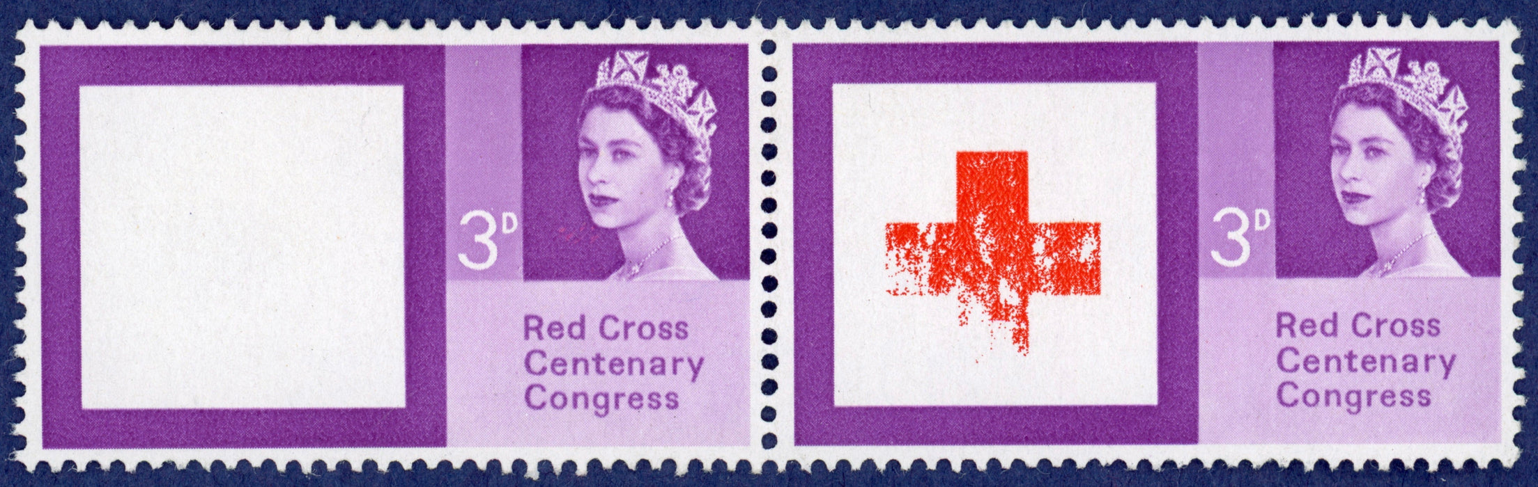 Great Britain 1963 3d Red Cross Centenary Congress (Ordinary) error, SG642a