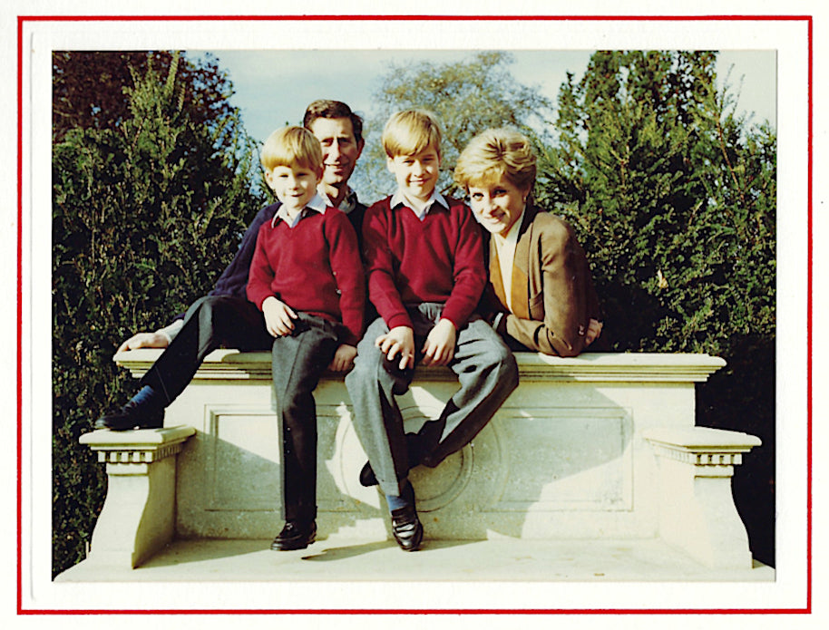 Prince Charles and Princess Diana signed 1990 Royal Christmas card