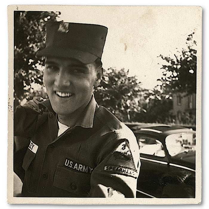 Elvis Presley unique candid signed photograph