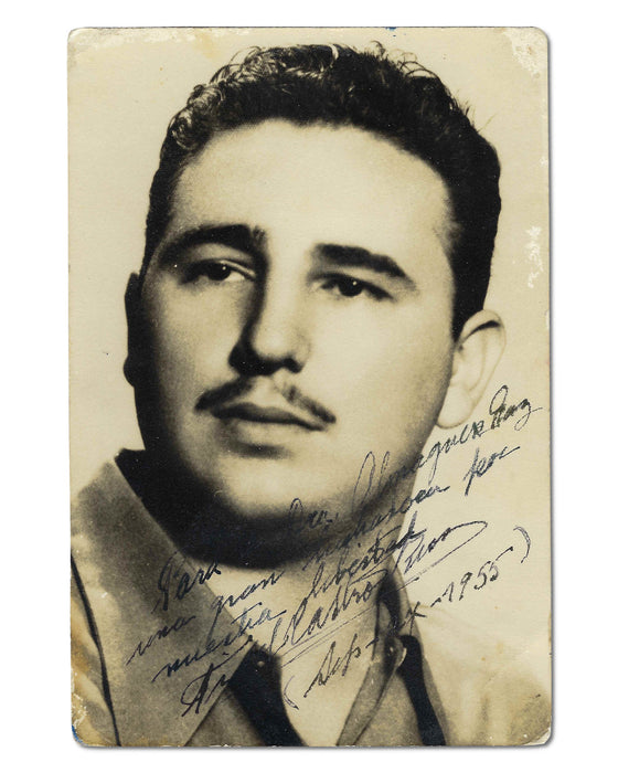 Fidel Castro signed photograph