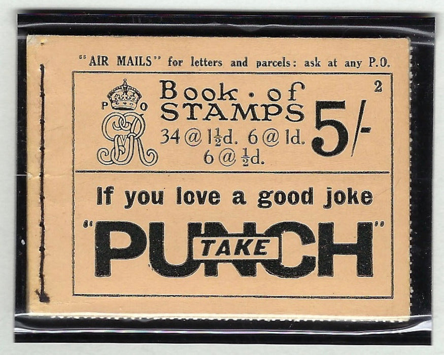 Great Britain 1932 5s booklet (Edition No. 2), SGBB34.