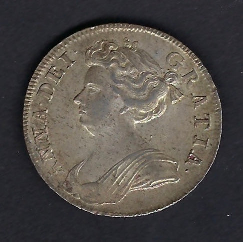 England, Stuart. King (reign): Anne (1702-1714) Silver Crown, Half. Good extremely fine.