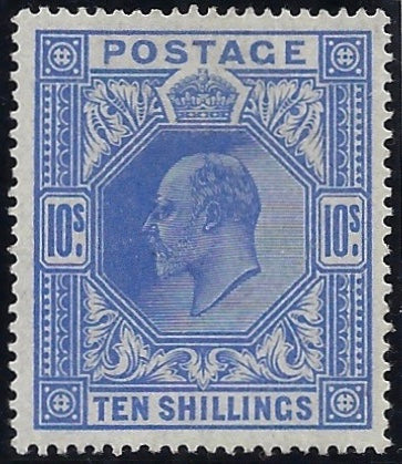 Great Britain 1911 10s Blue. SG319