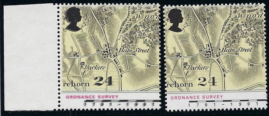 Great Britain 1991 24p Bicentenary of Ordnance Survey, SG1578ea.