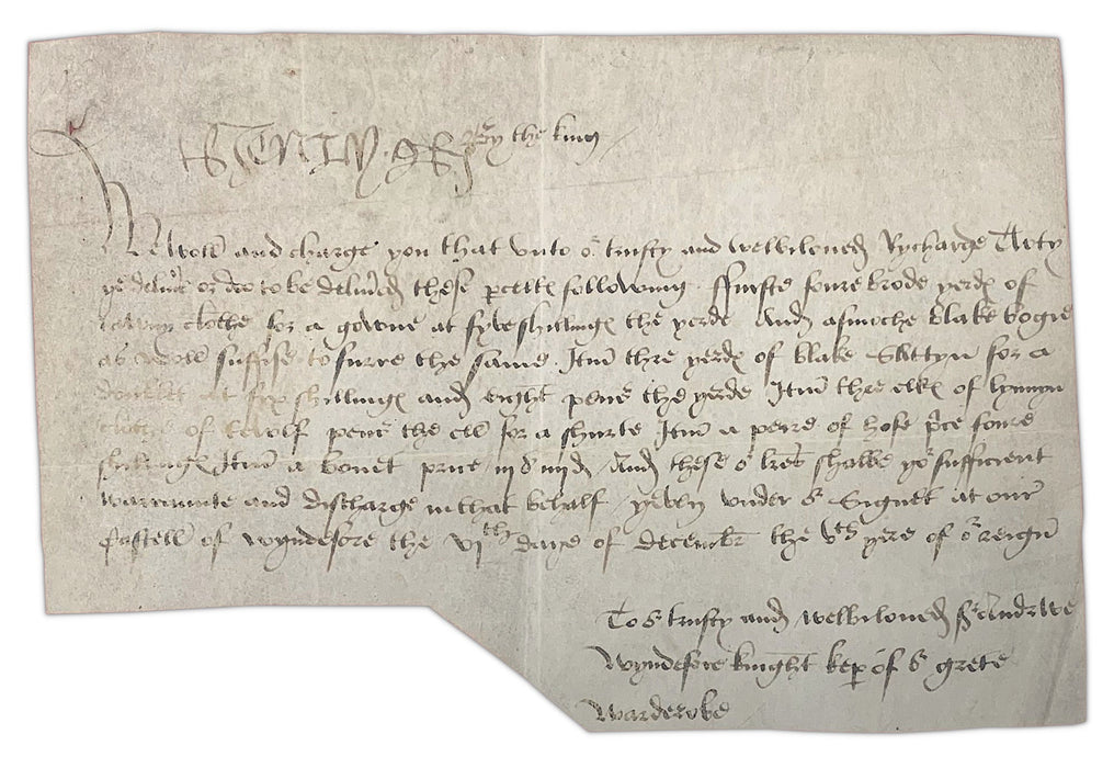 Henry VIII rare signature