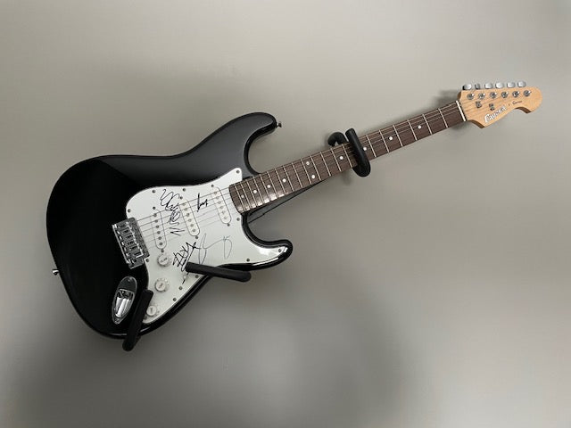 U2 signed guitar with photo provenance