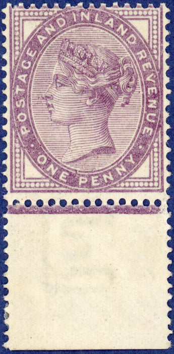 Great Britain 1881 1d deep purple (Die 2, Watermark Inverted), SG173c