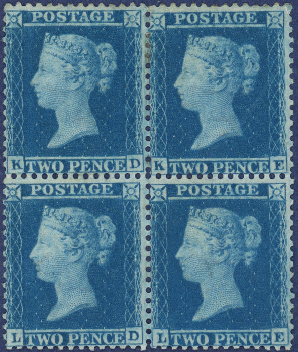 Great Britain 1855 2d blue Plate 5, SG34