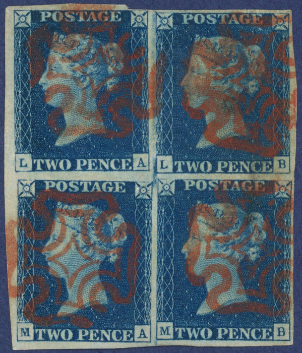 Great Britain 1840 2d blue Plate 2, SG5
