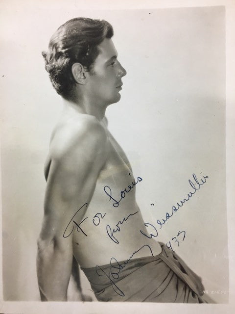 Johnny Weissmuller Tarzan signed photograph