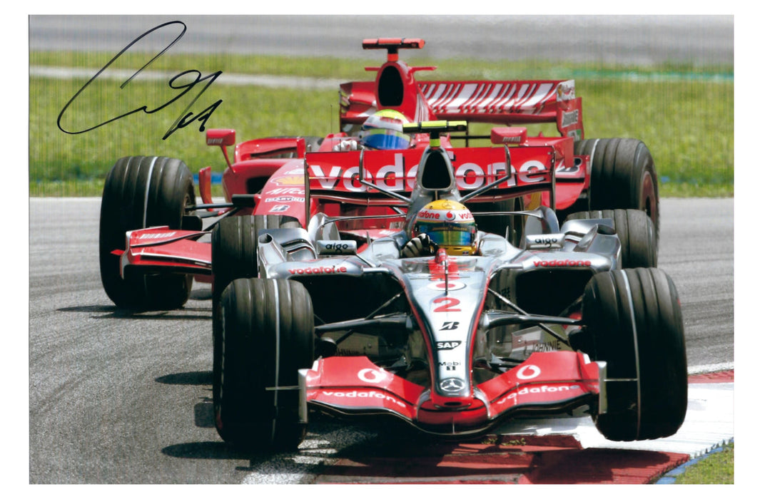 Lewis Hamilton signed photograph