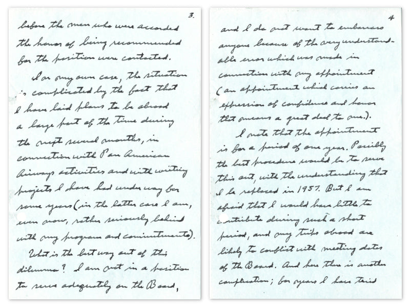 Charles Lindbergh handwritten signed letter