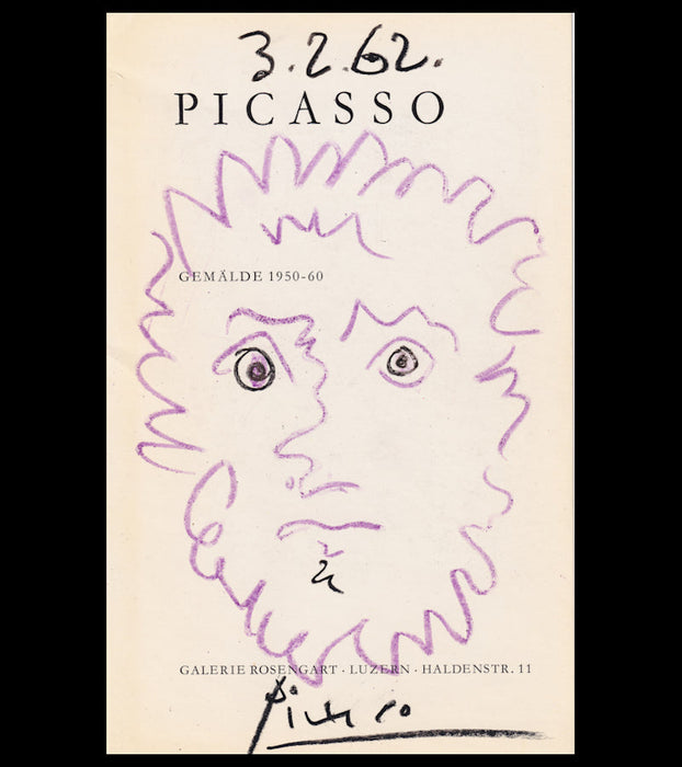 Pablo Picasso original signed drawing