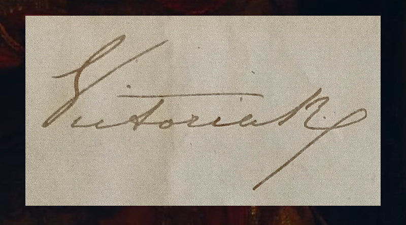 Queen Victoria Signed Royal Coronation Invitation