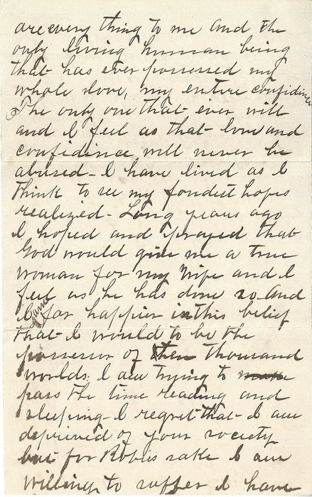 Frank James Signed Letter