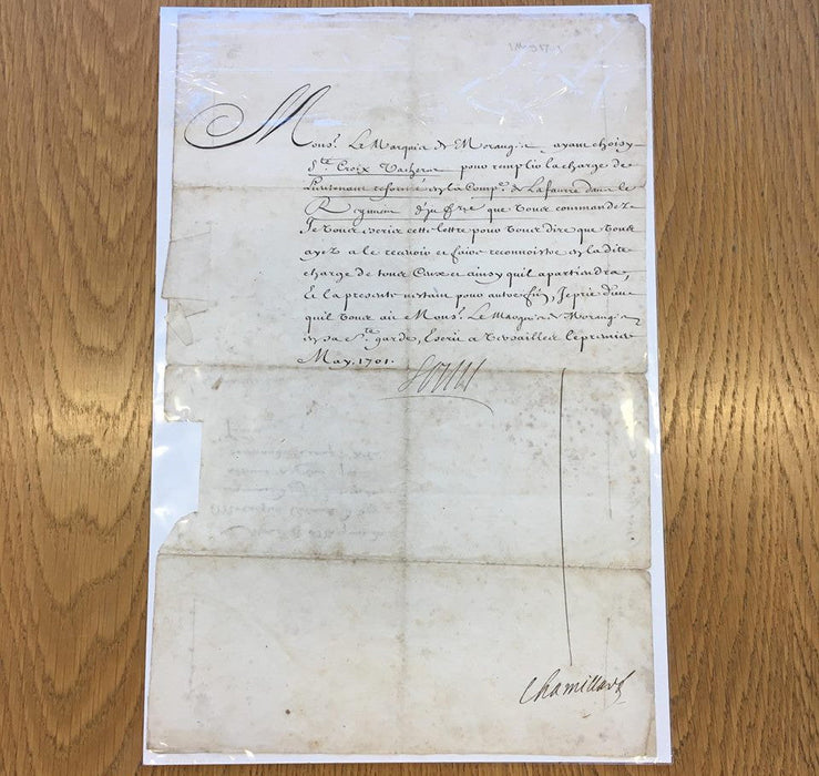 Louis XIV signed document