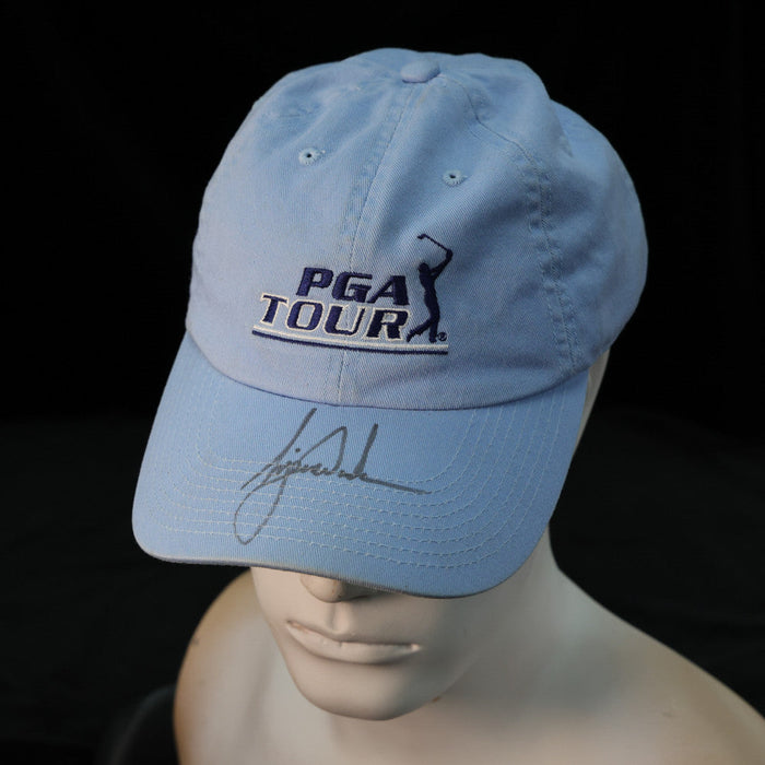 Tiger Woods signed PGA Tour golf cap