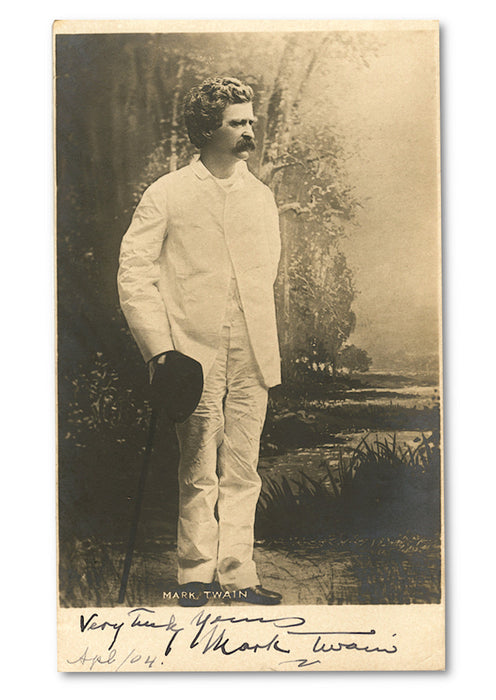 Mark Twain signed photograph
