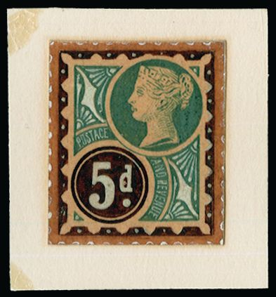 Great Britain 1885 Trial and Essays 5d "Jubilee" Essay, SG207var