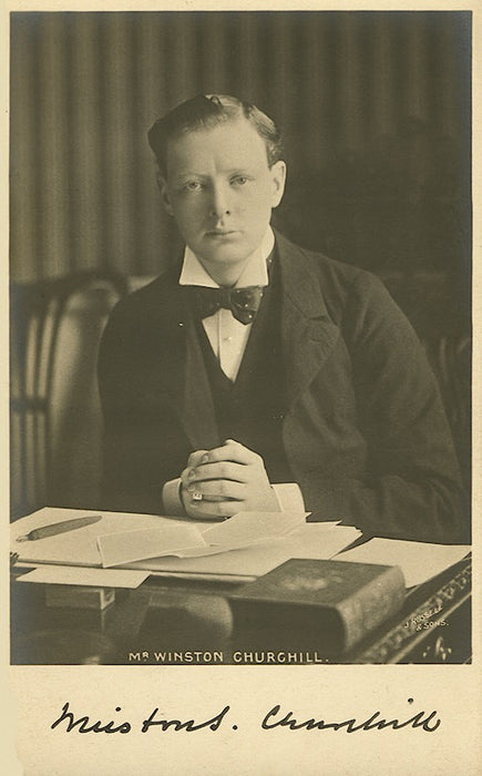 Winston Churchill signed photograph