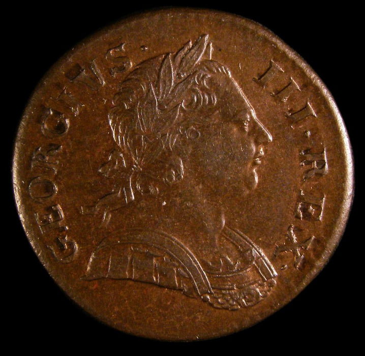 Halfpenny George III 1772 Reverse A