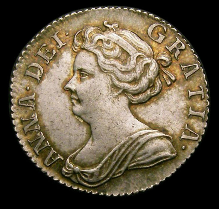 Sixpence Anne 1707