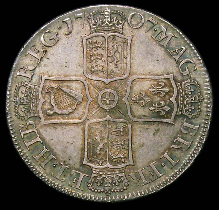 Halfcrown Anne 1707