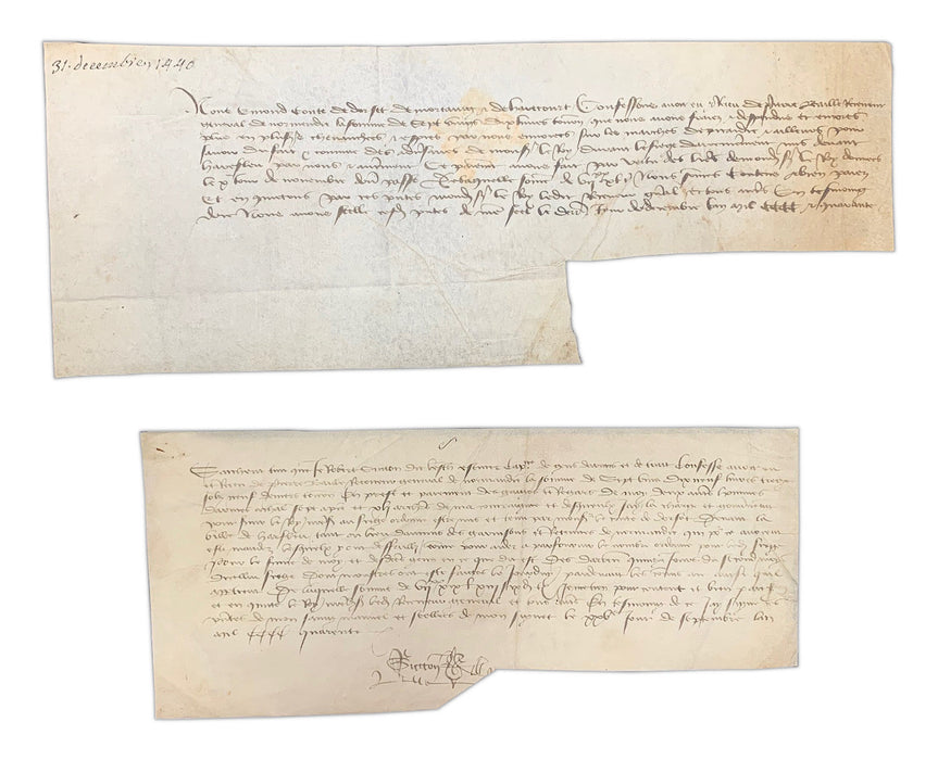 100 Years War letters sent by Royal Messenger