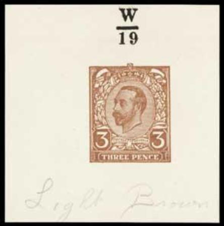 Great Britain 1911 3d Hentschel Essay (second proof)