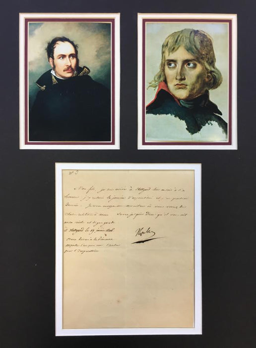 Napoleon Bonaparte signed letter
