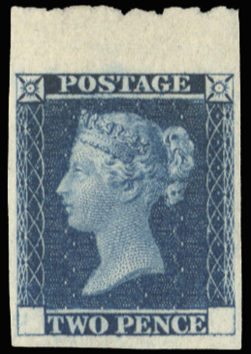 Great Britain 1841 Trials and Essays 2d Blue, SGDP43