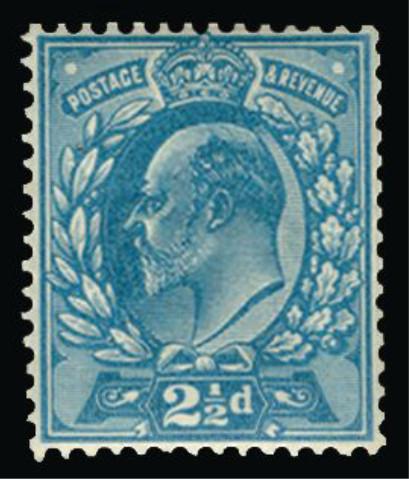 Great Britain 1901 2½d colour trial (perforations 14)