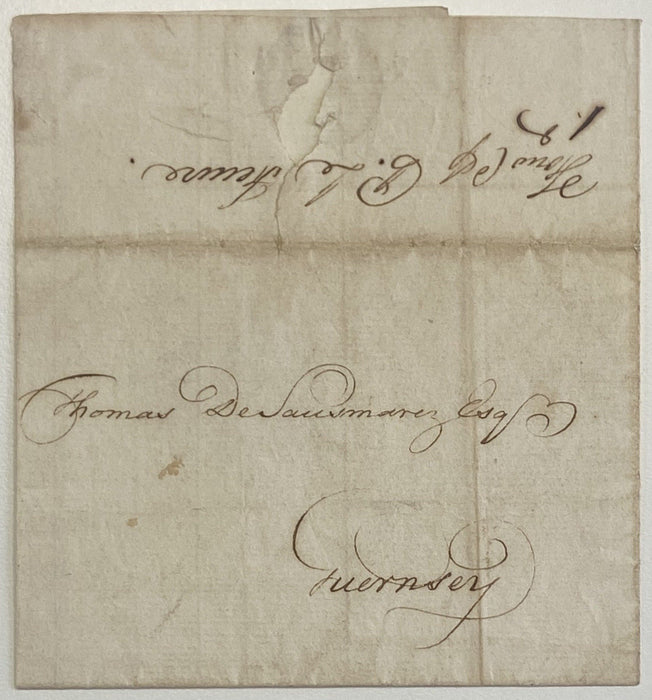 Great Britain 1793 Southampton Forwarding Agent Cover to Guernsey