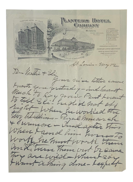 'Buffalo Bill' Cody signed letter