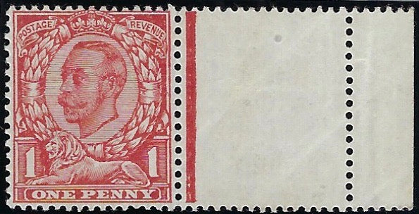 Great Britain 1912 1d Colour trial (Die 2), SG341var