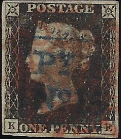 Great Britain 1840 1d Black Plate 1a, SG2