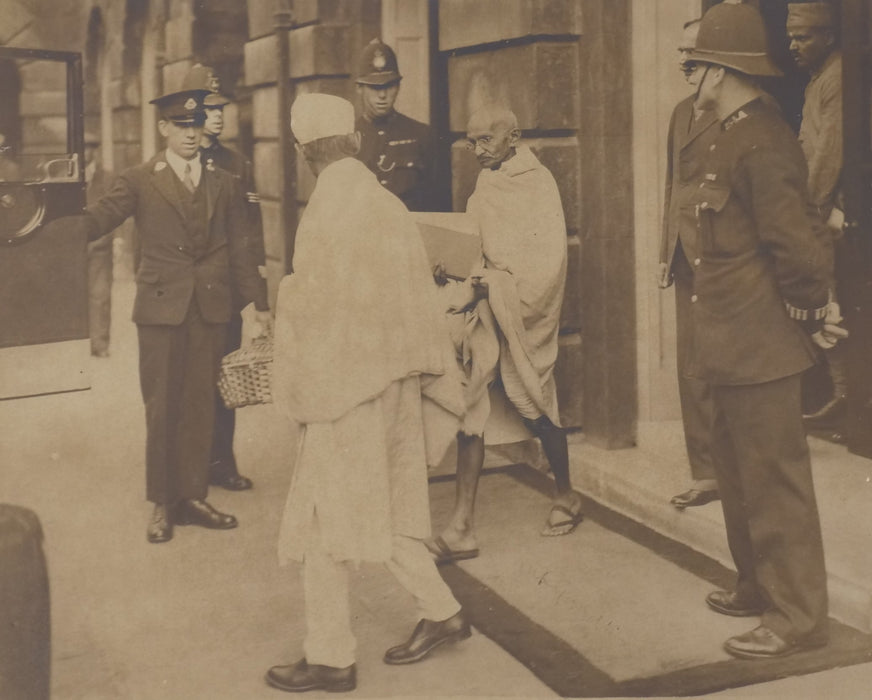 Mahatma Gandhi signed photo