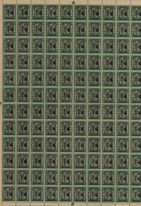 I.F.S. JAIPUR 1938 ¼a and 3a sheets of 120, SG58, SG63